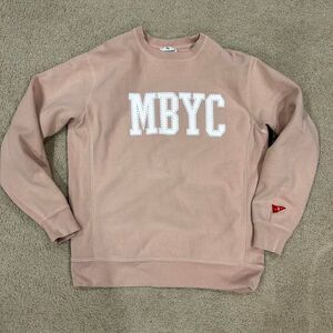 Independent Trading Company MBYC crewneck in pink‎ and white #crewneck